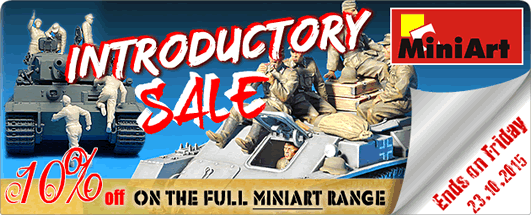 Introductory Sale: 10% on all MiniArt products