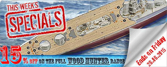 Weekly Specials: 15% on all our in-stock Wood Hunter products
